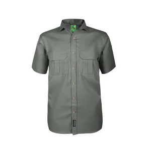Homegrown Man's Short Sleeve Shirt Fatigue