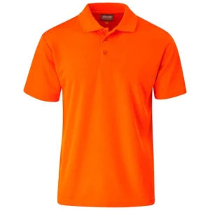 Orange Hiviz Golf Shirt 170g Micromesh