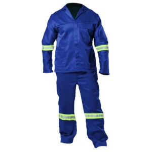 Work Suit Polycotton – Econo – Royal Blue Reflective