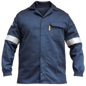 D59 Flame Retardant & Acid Resist Jacket with Reflective Tape Size 26
