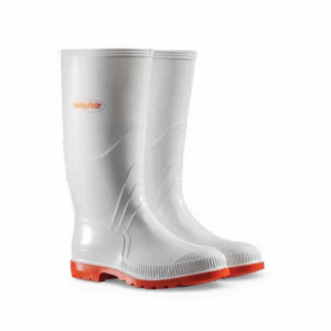 Duralight Gumboots – White (Red Sole)
